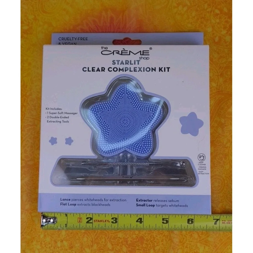 Crème Shop Starlit Clear‎ Complexion Kit Massager And 2 Double-Ended Extracting